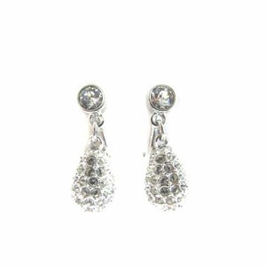 【中古】スワロフスキー SWAROVSKI イヤリング アクセサリー クリスタル シルバーカラー レディース