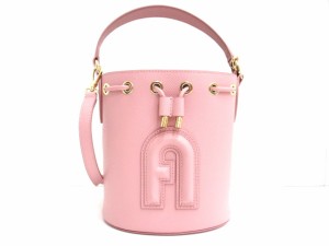 【中古】フルラ FURLA クリオ バケットバッグ ピンク WB00588 BX0306 2way ショルダー ミニバッグ バケツ型 斜めがけ 