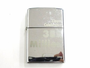 【中古】ジッポー ZIPPO オイルライター celebrates 300 million 生産3億個達成記念 1996年製 鏡面 シルバーカラー 