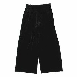 【中古】ドリスヴァンノッテン DRIES VAN NOTEN ベロア ベルベット イージー ワイド パンツ ルーズ N ブラック 黒の通販は