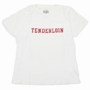 【中古】テンダーロイン TENDERLOIN Tシャツ 半袖 クルーネック ロゴ プリント 胸ポケット カットソー プルオーバー