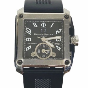 【中古】美品 ボーム&メルシエ BAUME&MERCIER 腕時計 MOA08749 ハンプトンスクエアマグナム ドュアルタイム