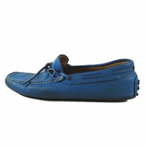 【中古】トッズ TOD'S Gommino ゴンミーニヌバック ドライビング シューズ ローカット ローファー 靴 ブルー 6 メンズ 