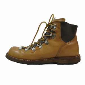 【中古】ダナー DANNER サイドゴア トレッキングシューズ ショートブーツ レースアップ レザー ブラウン