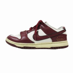 【中古】ナイキ NIKE WMNS DUNK LOW SE 26.0 SAIL/TEAM RED-BLACK-MUSLIN DV1160-101