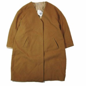 【中古】未使用品 エマ テイラー Emma Taylor 3WAY COCOON COAT ライナー付き ロング丈 アウター キャメル 36 レディース 