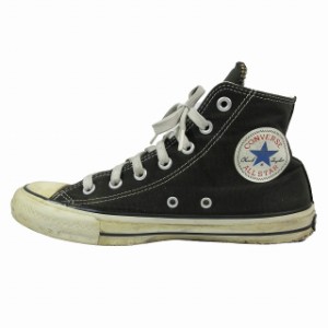 【中古】コンバース CONVERSE ALL STAR 100 COLORS HI オールスター カラーズ ハイ スニーカー 24.5 黒 1CK561