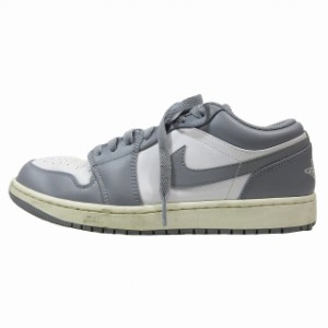 【中古】ナイキ NIKE AIR JORDAN 1 LOW エア ジョーダン 1 ロー スニーカー 27.5ヴィンテージグレー 553558-053