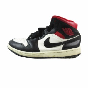 【中古】ナイキ NIKE AIR JORDAN 1 MID BQ6472-061 エア ジョーダン 1 ミッド スニーカー 靴 シューズ ハイカット 26.5?p メンズ 