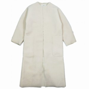 【中古】未使用品 トゥデイフル TODAYFUL カラーレス ボアロングコート アウター Collarless Boa Coat エクリュ