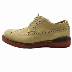 【中古】ビズビム VISVIM ドレスシューズ パトリシアン ウイングチップ フォルク PATRICIAN WT-FOLK ベージュ 