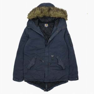 【中古】カーハート carhartt マーシャルパーカ モッズコート アウター フェイクファー MARSHALL PARKA ネイビー