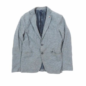 【中古】ザラマン ZARA MAN 肘パッチ テーラードジャケット スーツ フォーマル 長袖 アウター グレー 36 レディース 