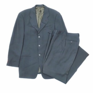 【中古】ARMANI COLLEZIONI スーツ セットアップ シングル テーラードジャケット パンツ 3B ブラウン 48 メンズ