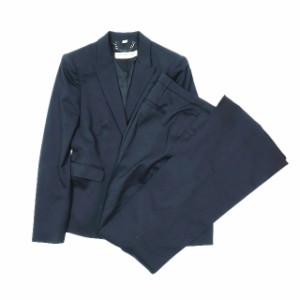 【中古】BURBERRY LONDON パンツ スーツ セットアップ フレアパンツ 1B シングルジャケット 黒 38 メンズ レディース