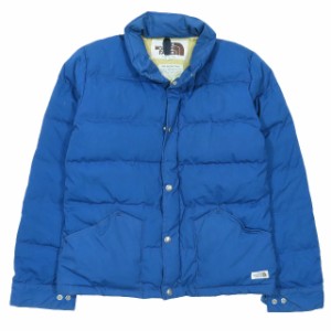 【中古】ザノースフェイス THE NORTH FACE 茶タグ 70~80's ヴィンテージ ダウンジャケット ブルゾン アウター ブルー