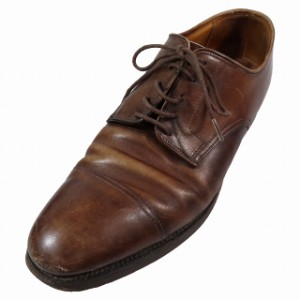 【中古】クロケット&ジョーンズ CROCKETT&JONES bradford ストレートチップ ドレス シューズ 外羽根 茶色 ブラウン