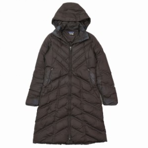 【中古】パタゴニア Patagonia キルティング ダウンコートアウター ダークブラウン サイズXS Down With It Parka 