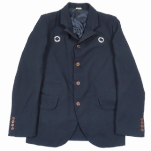 【中古】19AW コムデギャルソンオムドゥ COMME des GARCONS HOMME DEUX テーラードジャケット ブレザー 背抜き