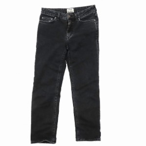 【中古】アクネ ストゥディオズ Acne Studios ROW USED NOIR ストレッチ デニムパンツ ジーンズ ボトムス 黒