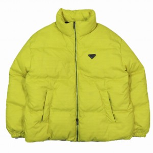 【中古】22AW プラダ PRADA ミディアムウェイト ヒートリアクティブ ナイロン ダウンジャケット ブルゾン アウター 