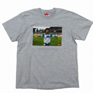 【中古】未使用品 24SS シュプリーム SUPREME マラドーナ Tシャツ トップス 半袖 グレー Maradona Tee SS24T31