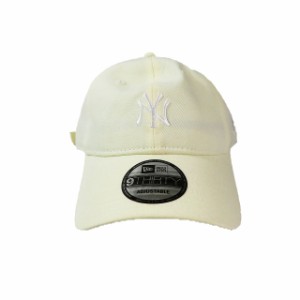 【中古】ニューエラ NEW ERA 9FORTY キャップ ベースボールキャップ 帽子 ニューヨーク・ヤンキース 白 ホワイト メンズ 