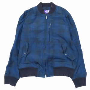 【中古】ノースフェイス パープルレーベル THE NORTH FACE PURPLE LABEL チェック ナイロンジャケット ブルゾン