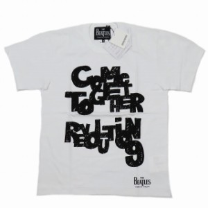 【中古】未使用品 コムデギャルソン COMME des GARCONS ビートルズ The BEATLES ロゴプリント Tシャツ 