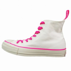 【中古】コンバース CONVERSE ALL STAR R X-GIRL HI スニーカー シューズ 25.0 ホワイト ピンク 1SD416