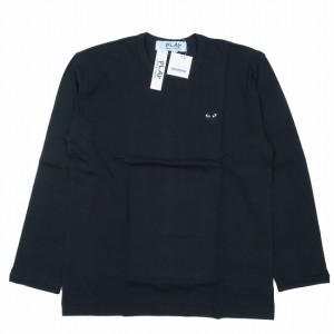 【中古】未使用品 プレイコムデギャルソン PLAY COMME des GARCONS ブラックハート ロングスリーブ Tシャツ トップス 