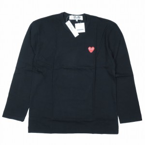 【中古】未使用品 プレイコムデギャルソン PLAY COMME des GARCONS レッドハート ロングスリーブ Tシャツ トップス