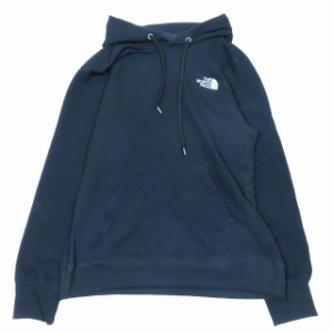 【中古】ザノースフェイス THE NORTH FACE SQUARE LOGO HOODIE スクエア ロゴ フーディ パーカー L 黒 NT12230