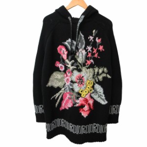 【中古】ディオール Dior ×Shawn Stussy ショーン ステューシー 20AW Long Hooded Sweatshirt ニットパーカー XXS