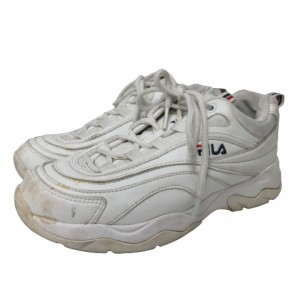 【中古】フィラ FILA FS1SIA116DX-WWT スニーカー シューズ 白 ホワイト US 5.5 23.5?p 1203