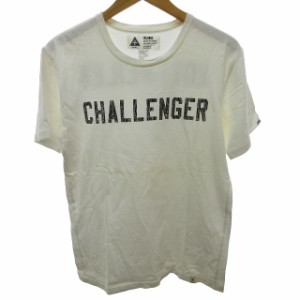 【中古】チャレンジャー CHALLENGER ROTT WEILER Tシャツ カットソー 半袖 白 ホワイト S 1122 STK 