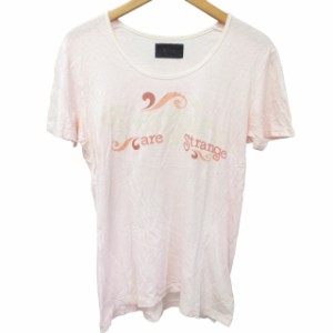 【中古】リコ RICO Tシャツ カットソー 半袖 プリント 国内正規品 M ピンク 1125 STK メンズ