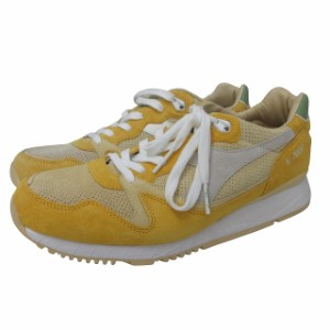 【中古】ディアドラ DIADORA END. 別注 V7000 LIMONCELLO スニーカー シューズ パステルイエロー 黄 US 10 28cm IBO44