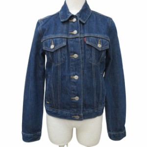 【中古】リーバイス Levi's 美品 デニムジャケット Gジャン ブルゾン インディゴブルー S 1207 レディース