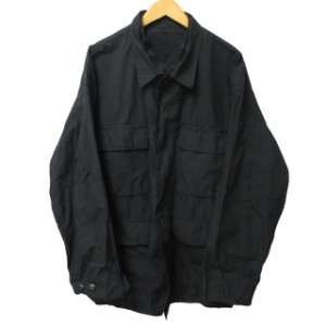 【中古】ビームス BEAMS エスエスゼット SSZ 21AW JY JACKET リップストップレイヤードミリタリージャケット M-65 黒 L