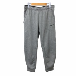 【中古】ナイキ NIKE フリース パンツ 裏起毛 スポーツ ロゴ L グレー 灰 1224 メンズ