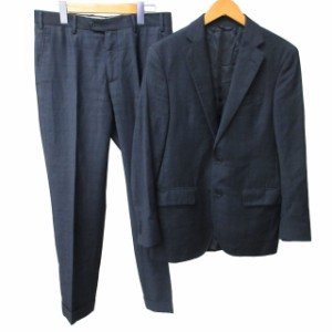 【中古】サルトリア・ラトーレ SARTORIA LATORRE ロロピアーナ地 セットアップ スーツ フォーマル 46 約M IBO46