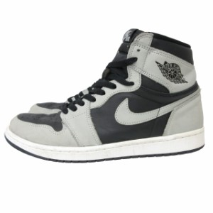 【中古】ナイキ NIKE AIR JORDAN 1 HIGH OG AJ1 スニーカー ジョーダン 1 レトロ ハイ シャドウ レザー US10.5 28.5?p