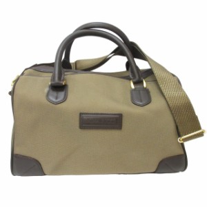 【中古】ニナリッチ NINA RICCI 2WAY ミニボストンバッグ ショルダーバッグ ハンドバッグ ゴールド金具 茶 SRG1