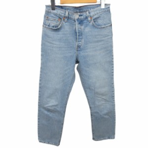 【中古】リーバイス Levi's BAYFLOW別注 501 CROP 美品 デニム ジーンズ ストレート ストレッチ有 A6630-0000 青 S-M