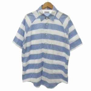 【中古】ユナイテッドアローズ ブルーレーベル UNITED ARROWS BLUE LABEL カジュアルシャツ カットソー L ■GY31