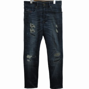 【中古】ディーゼル DIESEL 16AW BUSTER デニムパンツ ジーンズ リペア加工 ダメージ加工 ストレッチ有 29 IBO50