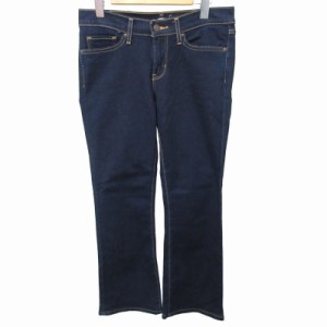 【中古】リーバイス Levi's 美品 715 BOOT CUT ブーツカット フレアデニムパンツ ジーンズ 紺 ネイビー 27 約S IBO50