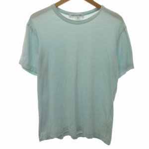 【中古】コムデギャルソンシャツ 90s Tシャツ カットソー 半袖 バックロゴプリント Mサイズ サックスブルー