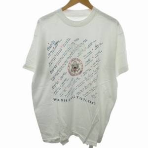 【中古】未使用品 キス KITH NYC タグ付 90s ゲリラヴィンテージシリーズ WASHINGTON D.C Tシャツ カットソー 白 F